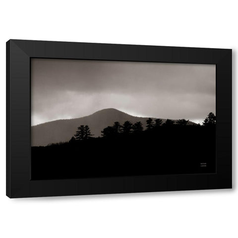Storm Layers Black Modern Wood Framed Art Print by Larson, Nathan