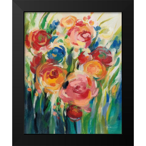 Bright Bloom I Black Modern Wood Framed Art Print by Vassileva, Silvia