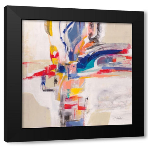Summer Pinwheel Black Modern Wood Framed Art Print with Double Matting by Vassileva, Silvia