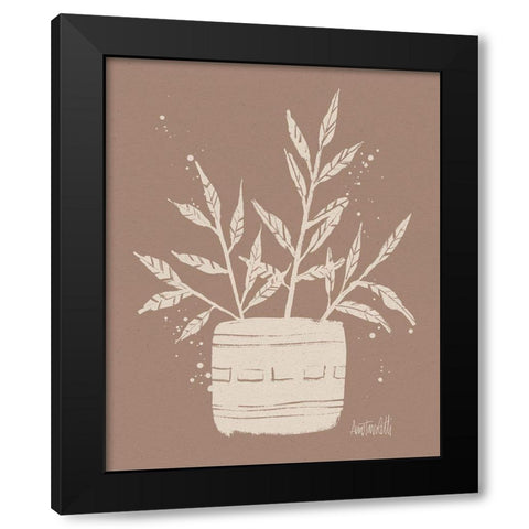 Dreamy Boho Botanical Sketches IX Black Modern Wood Framed Art Print by Tavoletti, Anne