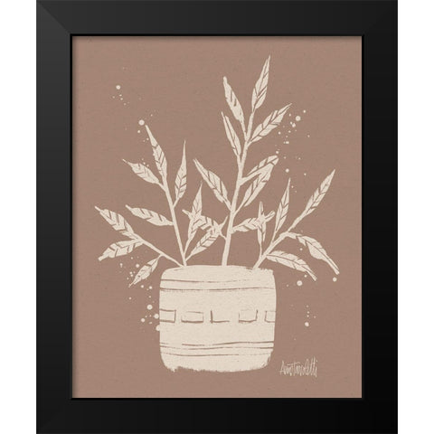 Dreamy Boho Botanical Sketches IX Black Modern Wood Framed Art Print by Tavoletti, Anne