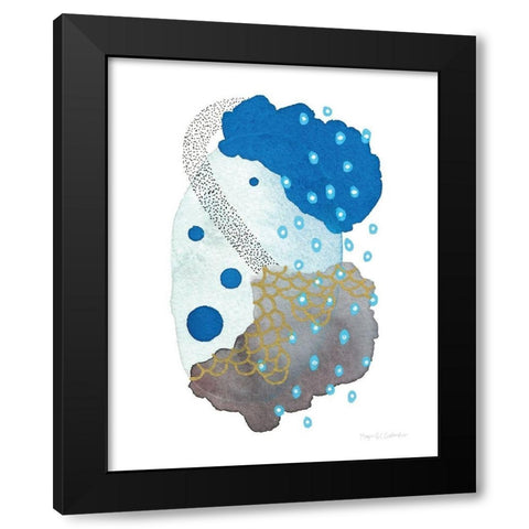 Abstract Day IV Black Modern Wood Framed Art Print with Double Matting by Gallagher, Megan