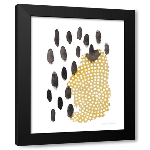Abstract Day V Black Modern Wood Framed Art Print by Gallagher, Megan