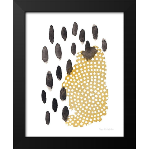 Abstract Day V Black Modern Wood Framed Art Print by Gallagher, Megan