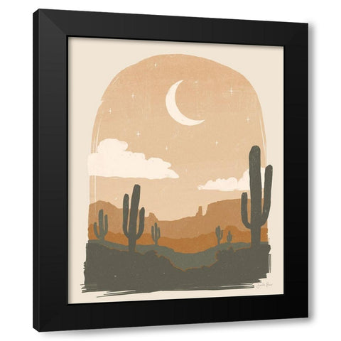 Warm Desert II Black Modern Wood Framed Art Print by Penner, Janelle