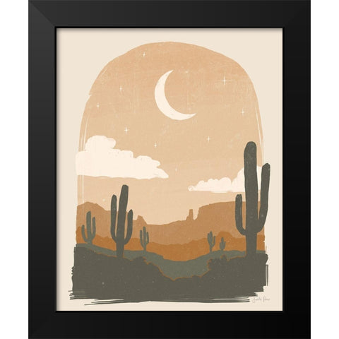 Warm Desert II Black Modern Wood Framed Art Print by Penner, Janelle