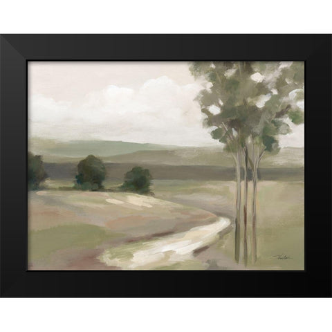 Olive Trees Black Modern Wood Framed Art Print by Vassileva, Silvia