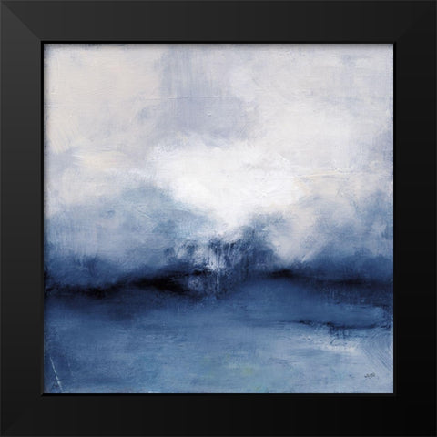 Sea Spray Indigo Black Modern Wood Framed Art Print by Purinton, Julia