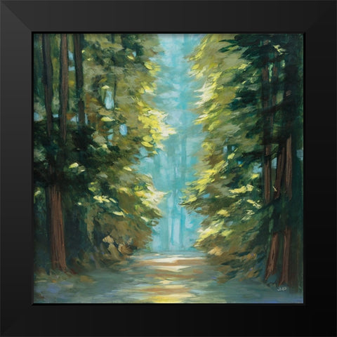 Sunlit Forest Black Modern Wood Framed Art Print by Purinton, Julia