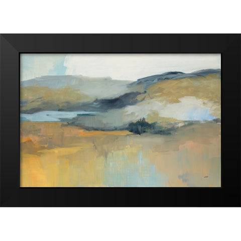 Folded Hills Black Modern Wood Framed Art Print by Purinton, Julia