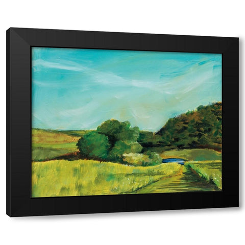 View from Rock Hill Black Modern Wood Framed Art Print with Double Matting by Schlabach, Sue