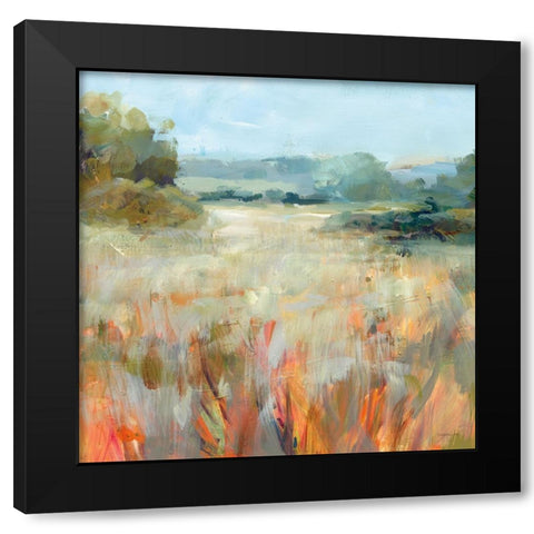 Lost in the Grasses Black Modern Wood Framed Art Print with Double Matting by Nai, Danhui