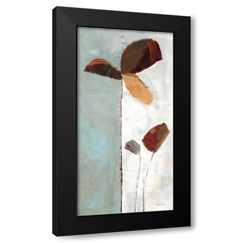 Of Clover II Black Modern Wood Framed Art Print with Double Matting by Nai, Danhui