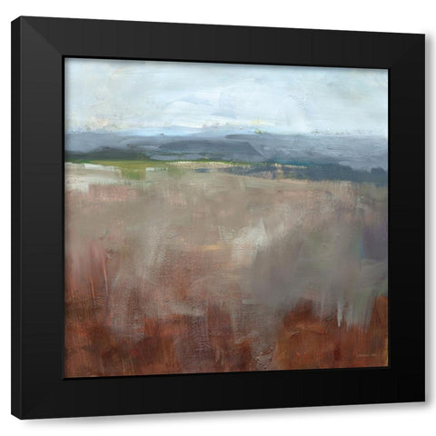 Mineral Black Modern Wood Framed Art Print with Double Matting by Nai, Danhui