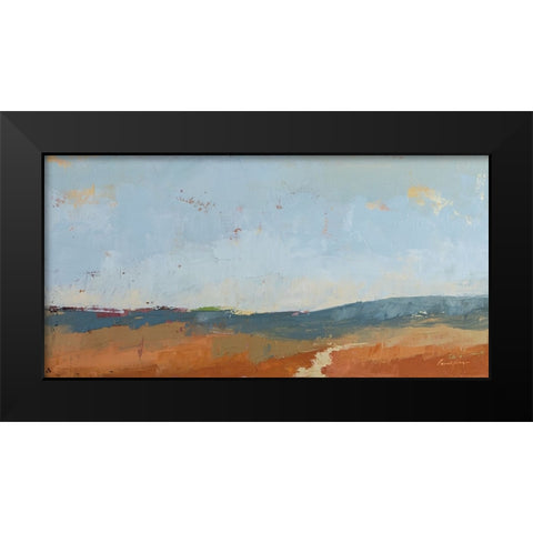Nowhere Near Black Modern Wood Framed Art Print by Munger, Pamela