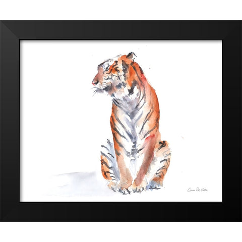 Wild Tiger II Black Modern Wood Framed Art Print by Del Valle, Aimee