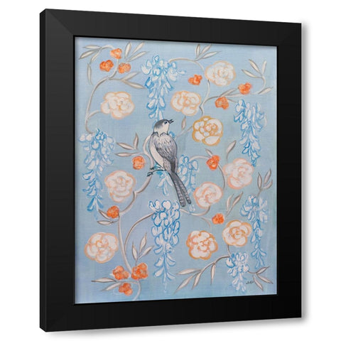 Heirloom Chinoiserie Bird I Black Modern Wood Framed Art Print by Purinton, Julia