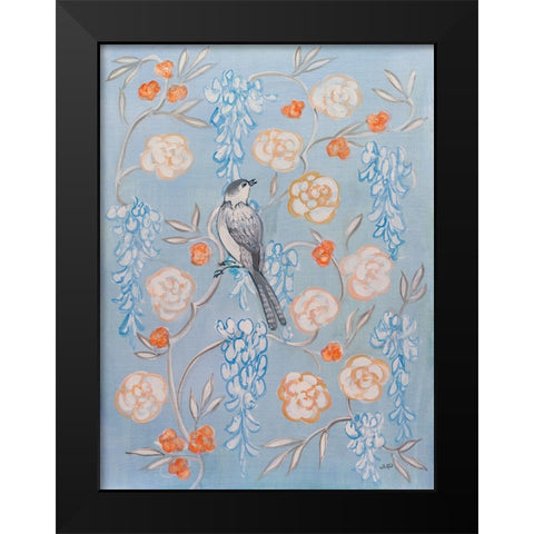 Heirloom Chinoiserie Bird I Black Modern Wood Framed Art Print by Purinton, Julia
