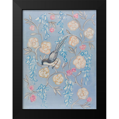Heirloom Chinoiserie Bird II Black Modern Wood Framed Art Print by Purinton, Julia