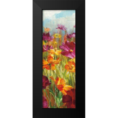 Cosmos in the Field III Black Modern Wood Framed Art Print by Nai, Danhui