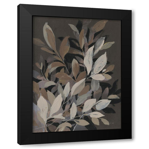 Lively Branches Black Modern Wood Framed Art Print by Nai, Danhui