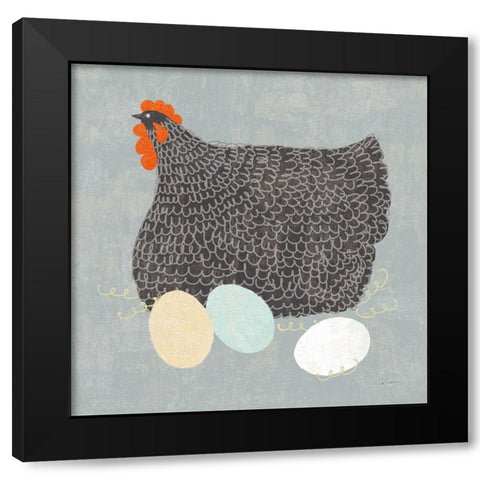 Fresh Eggs II No Words Black Modern Wood Framed Art Print with Double Matting by Schlabach, Sue