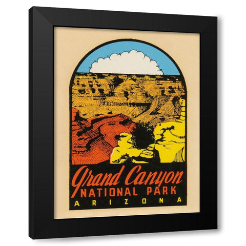Grand Canyon National Park Black Modern Wood Framed Art Print with Double Matting by Wild Apple Portfolio