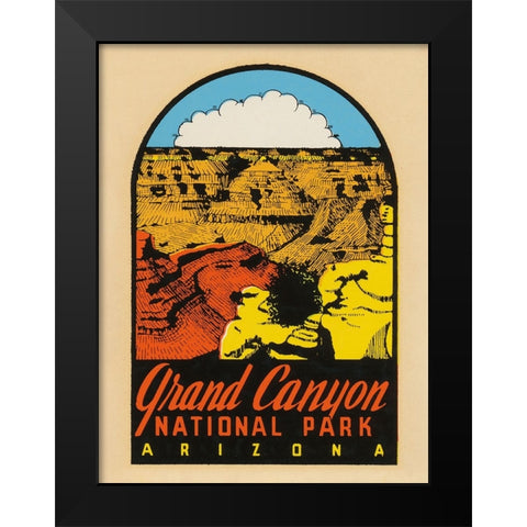 Grand Canyon National Park Black Modern Wood Framed Art Print by Wild Apple Portfolio