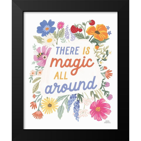 Wild Meadow VI Black Modern Wood Framed Art Print by Marshall, Laura