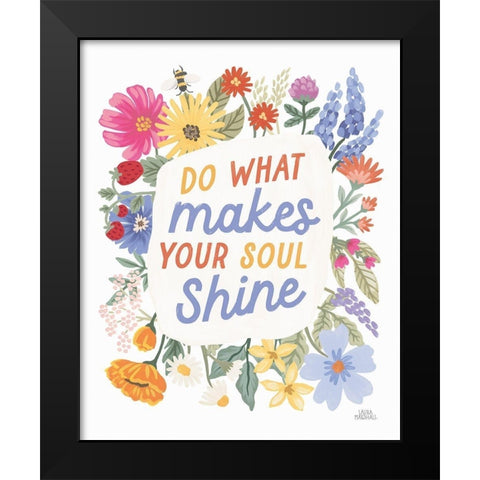 Wild Meadow VII Black Modern Wood Framed Art Print by Marshall, Laura