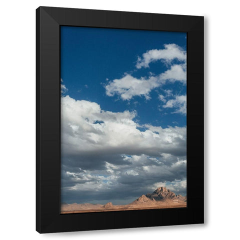 Long Way to Ride Black Modern Wood Framed Art Print by Larson, Nathan