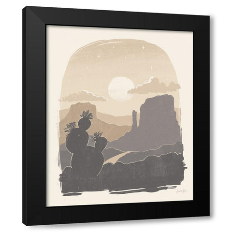 Desert I Neutral Black Modern Wood Framed Art Print by Penner, Janelle