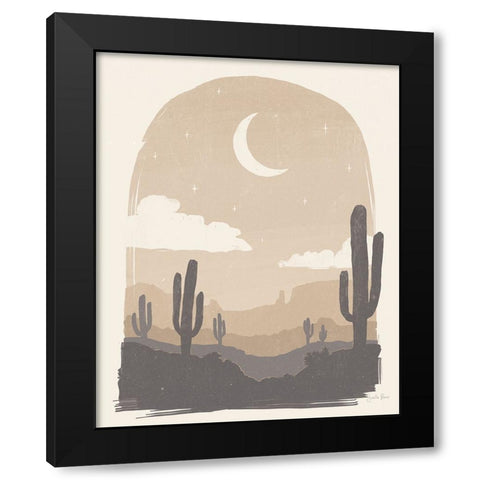 Desert II Neutral Black Modern Wood Framed Art Print by Penner, Janelle