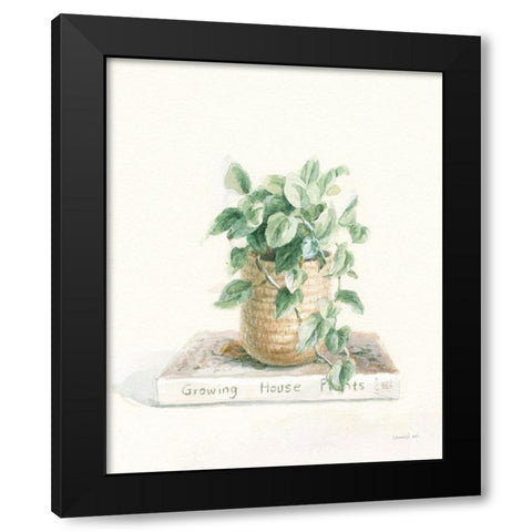 Grown at Home II Cream Black Modern Wood Framed Art Print by Nai, Danhui