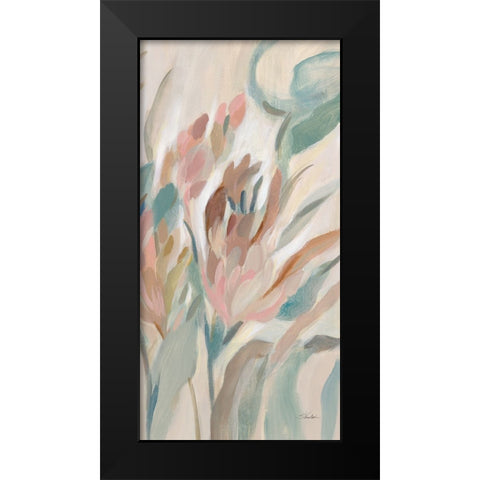 Eden Breeze III Black Modern Wood Framed Art Print by Vassileva, Silvia