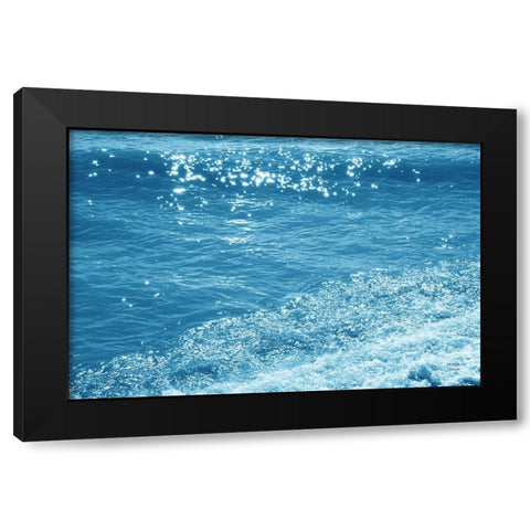 Sparkling Waters II Black Modern Wood Framed Art Print by Larson, Nathan