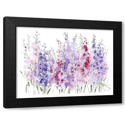 Spring Blooms I Black Modern Wood Framed Art Print by Pete, Katrina