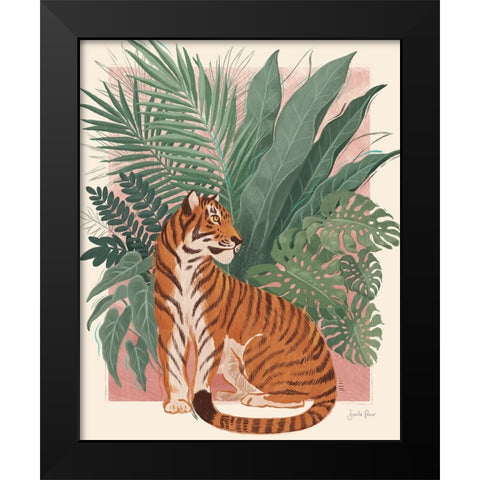 Majestic Cats II No Woman Black Modern Wood Framed Art Print by Penner, Janelle