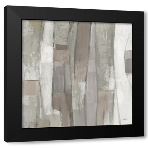 Spring Stream Neutral Black Modern Wood Framed Art Print by Vassileva, Silvia