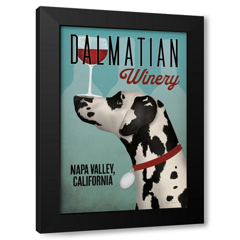 Dalmation Winery Black Modern Wood Framed Art Print with Double Matting by Fowler, Ryan