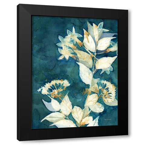 Shower of Gold I Black Modern Wood Framed Art Print with Double Matting by Ferguson, Kathy