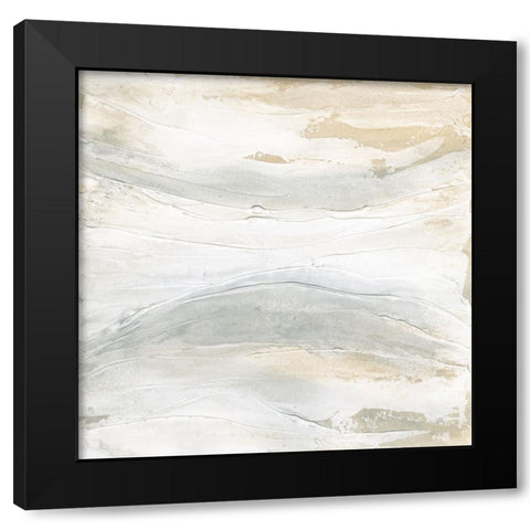 Toned Texture V Black Modern Wood Framed Art Print with Double Matting by Paschke, Chris