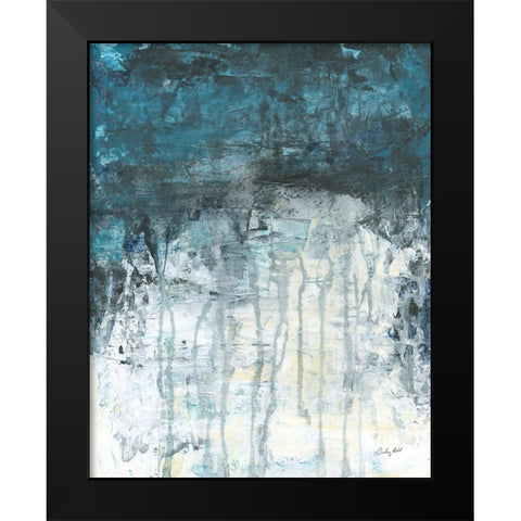 Glacial Black Modern Wood Framed Art Print by Prahl, Courtney