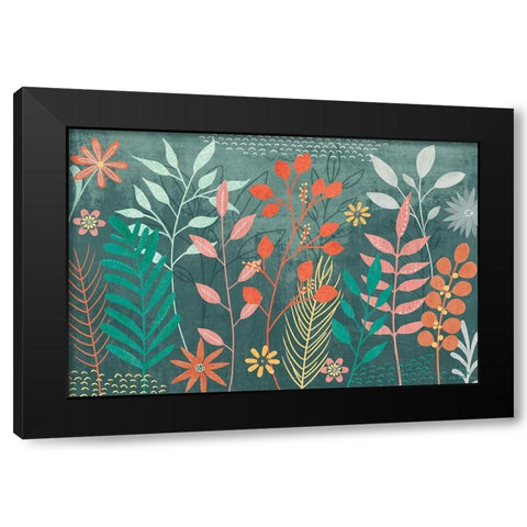 Fresh Petals I Black Modern Wood Framed Art Print by Charron, Veronique