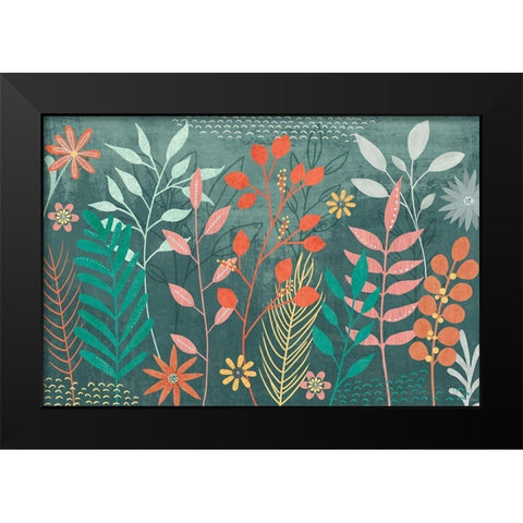 Fresh Petals I Black Modern Wood Framed Art Print by Charron, Veronique