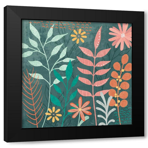 Fresh Petals III Black Modern Wood Framed Art Print by Charron, Veronique