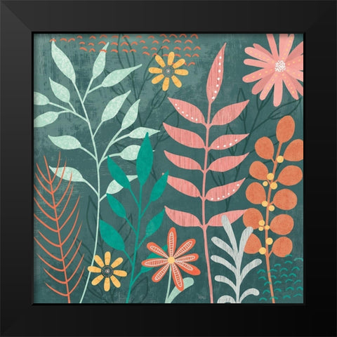 Fresh Petals III Black Modern Wood Framed Art Print by Charron, Veronique