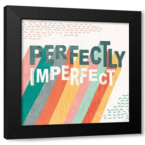 Fresh Petals IV Black Modern Wood Framed Art Print with Double Matting by Charron, Veronique