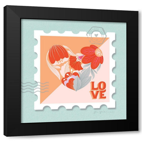 Just My Type VII Black Modern Wood Framed Art Print with Double Matting by Graham, Gia