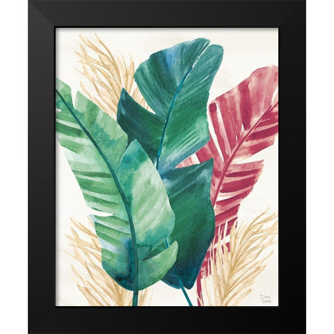 The Tropics II Black Modern Wood Framed Art Print by June, Dina